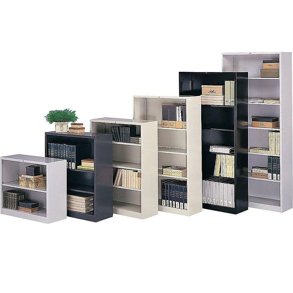 HON 5-Shelf Metal Bookcase - Charcoal