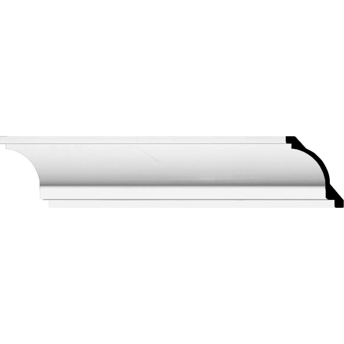 Ekena Millwork MLD12X10X15CL 11 7/8x22H x 9 1/2x22P x 15 1/4x22F x 96x22L Classic Crown MOULDING