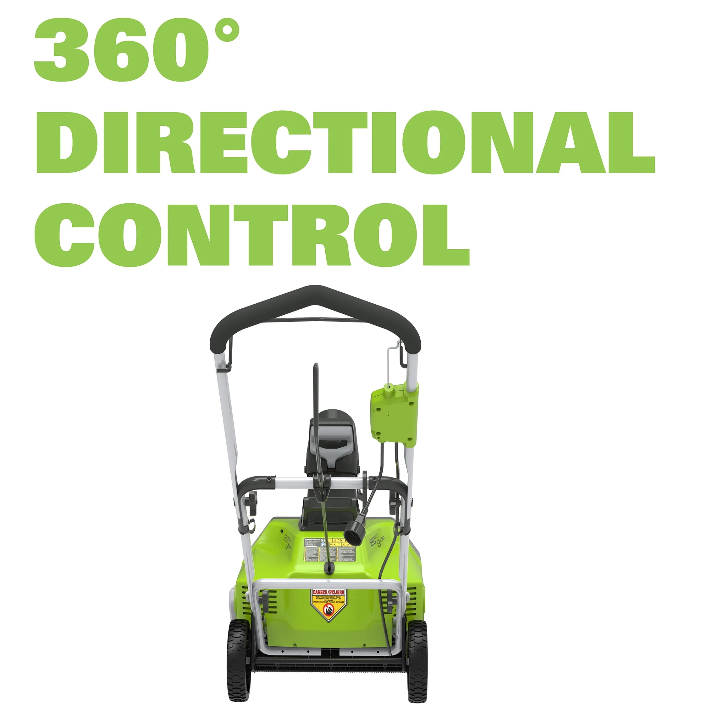 Greenworks 13 Amp 20 in. Corded Electric Snow Thrower, 2600502