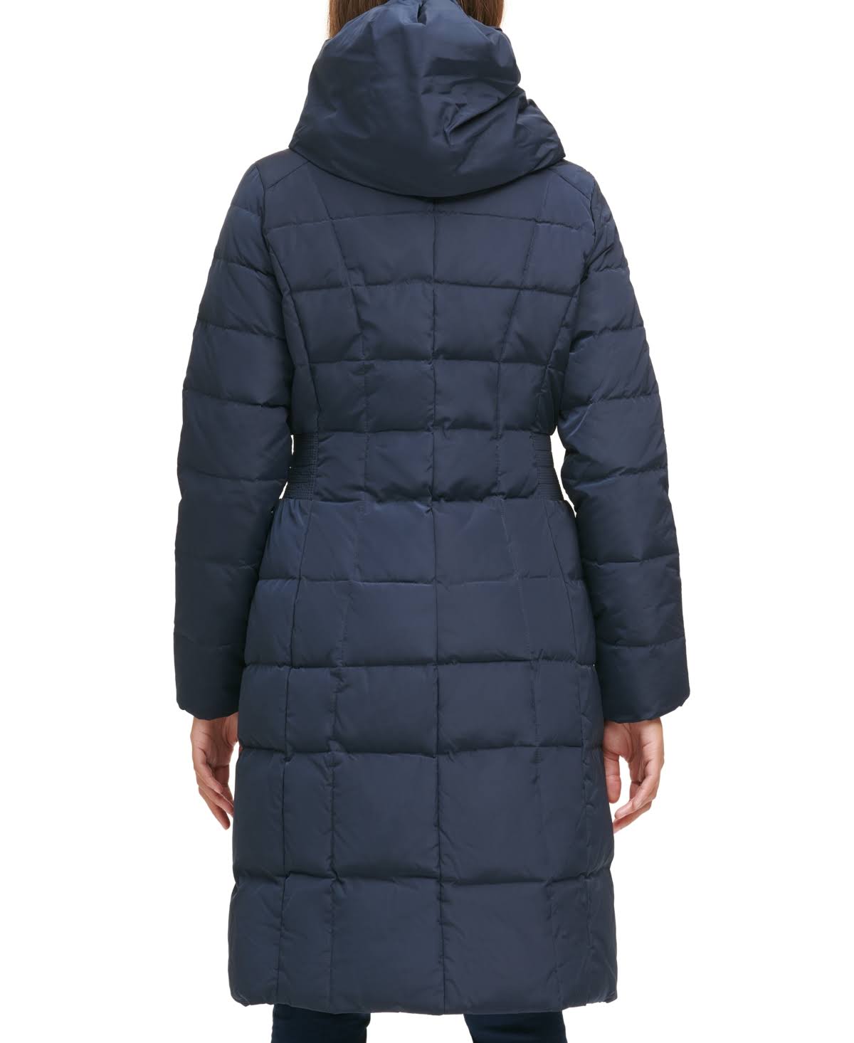 Cole Haan Petite Layered Down Puffer Coat - Carbon