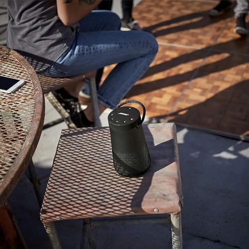 Bose SoundLink Revolve+ (Series II) Bluetooth Speaker, Portable Speaker with Microphone, Wireless and Water Resistant with 360 Degree Sound, Long Lasting Battery and Handle, Black