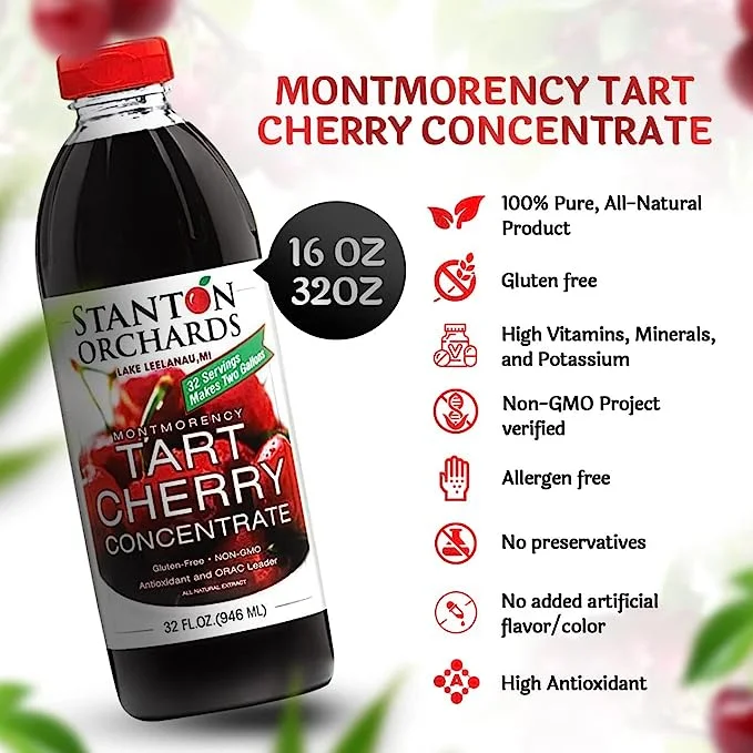 Stanton Orchards - Tart Cherry Montmorency Concentrate Juice (12 Pack) 16 FL Oz