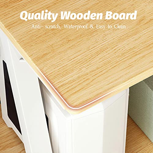 Computer Desk with Monitor Stand and Storage Shelves,30 Inch Small Computer Desk Home Office Desk Study Table for Small Spaces, Oak