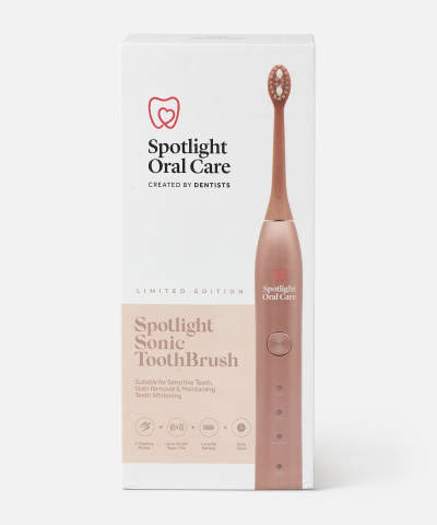 Spotlight Oral Care Rose Gold Sonic Toothbrush