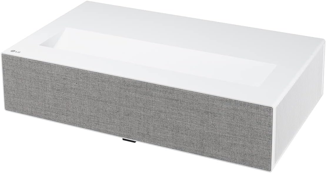 LG CineBeam UHD 4K Projector HU715QW - DLP Ultra Short Throw Laser Smart Home Theater Projector, White