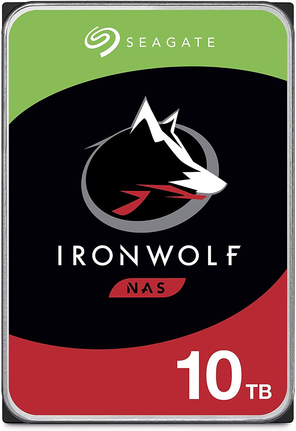 Seagate IronWolf ST10000VN0004 - Hard drive - 10 TB - internal - 3.5x22 - SATA 6Gb/s - 7200 rpm - buffer: 256 MB