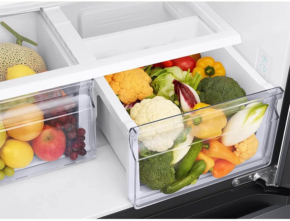 SAMSUNG RF18A5101SG 18 Cu. Ft. Smart Counter Depth French Door Refrigerator - Black Stainless