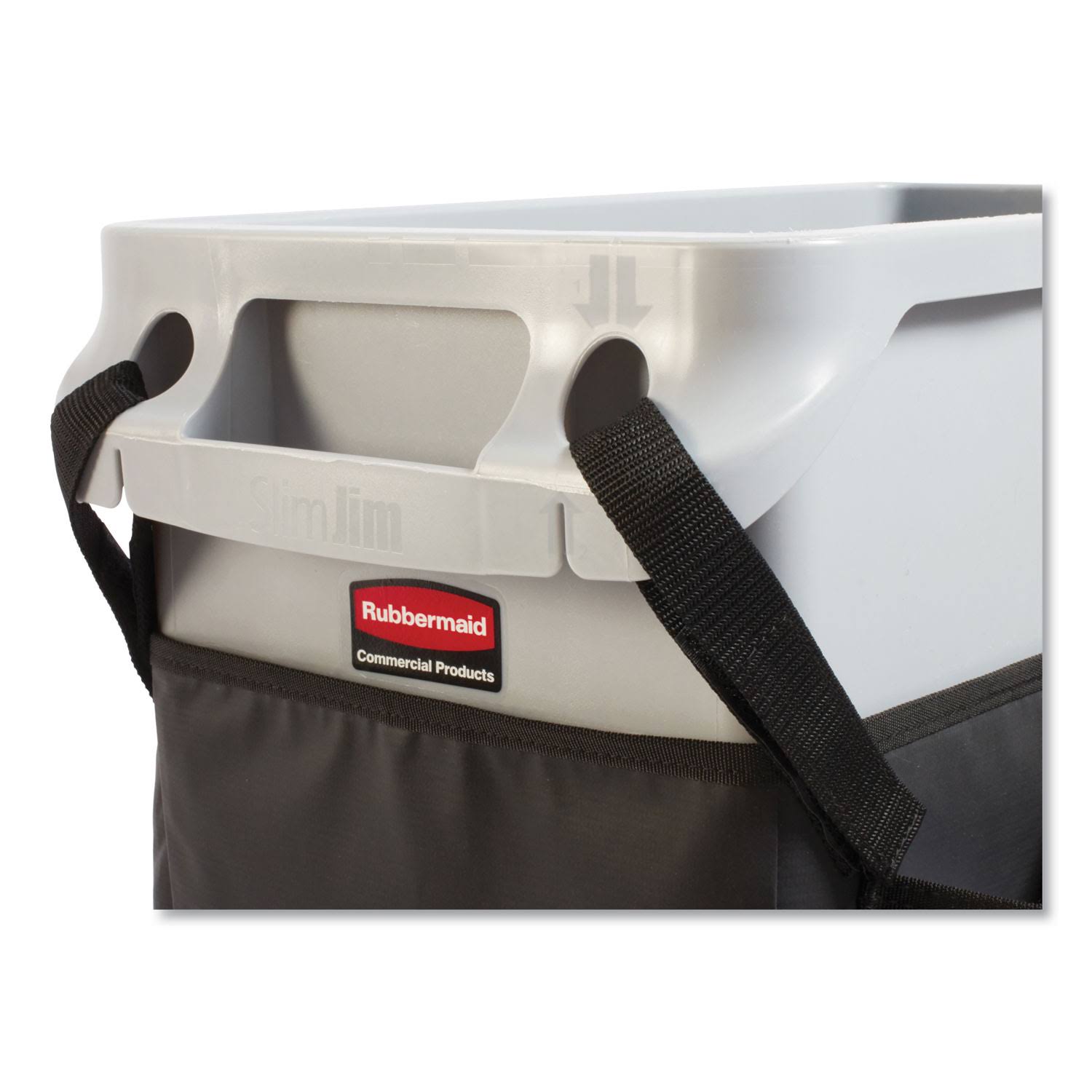 Rubbermaid Slim Jim Caddy Bag, 19 Compartments, 10.25W x 19H, Black