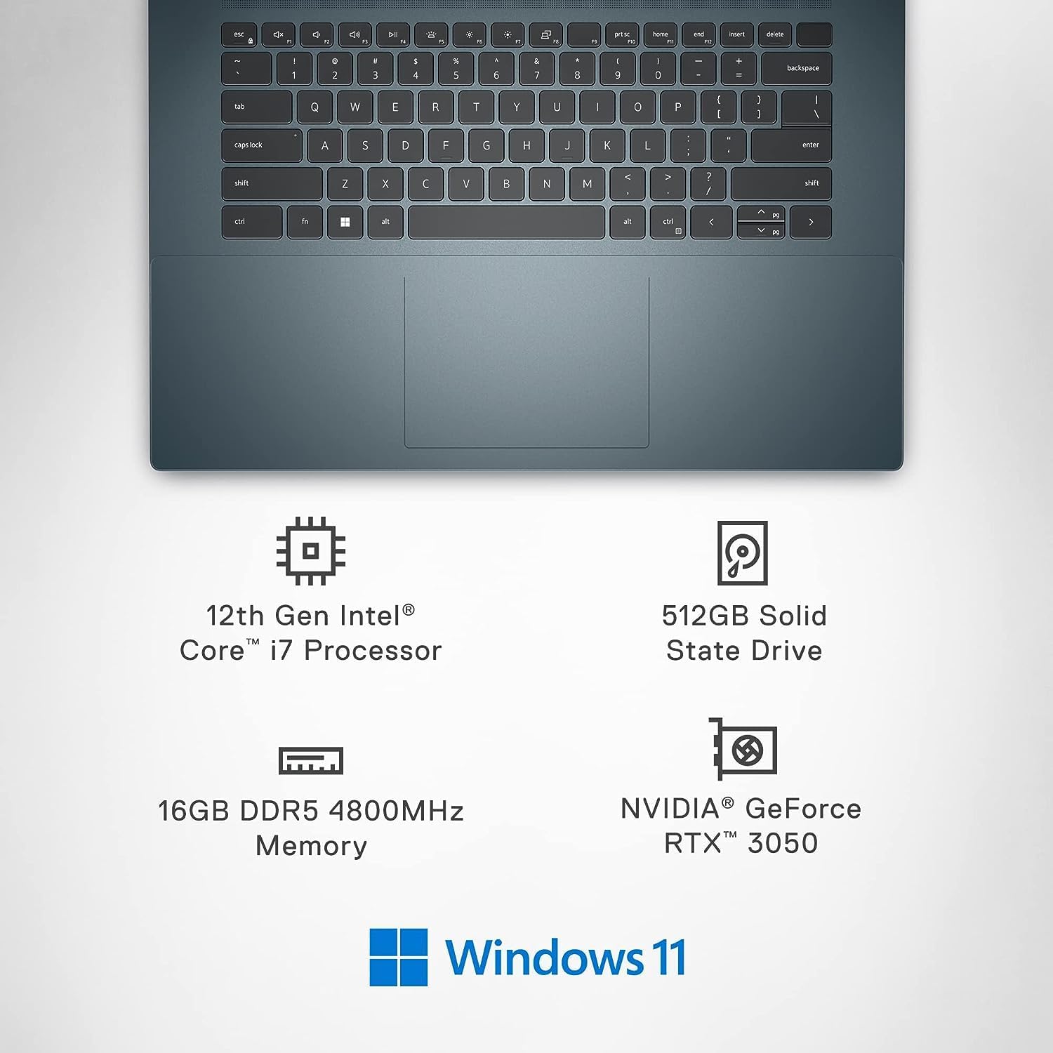 Dell Inspiron-16-PLUS Laptop 16" 3072x1920 ~ Intel i7-12700H 14-Core ~ NVIDIA GeForce RTX 3050~16GB DDR5~512GB SSD ~ Backlit Keyboard ~ Thunderbolt 4 ~ Fingerprint ~ Wi-Fi 6E ~ Win10 Pro