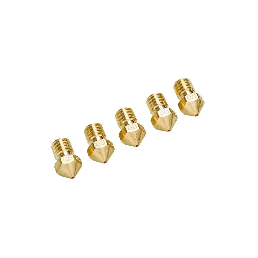 Ultimaker 2+ Nozzle Packs 0.8mm (Set of 5 Nozzles)