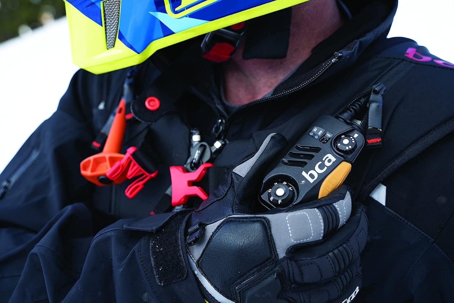 Backcountry Access (BCA BC Link 2.0 (Link 2.0) Two-Way FRS Radio & Tracker 4 (T4) Avalanche Transceiver Beacon, Backcountry Communication Set (Link 2.0 & T4), Black/Gold