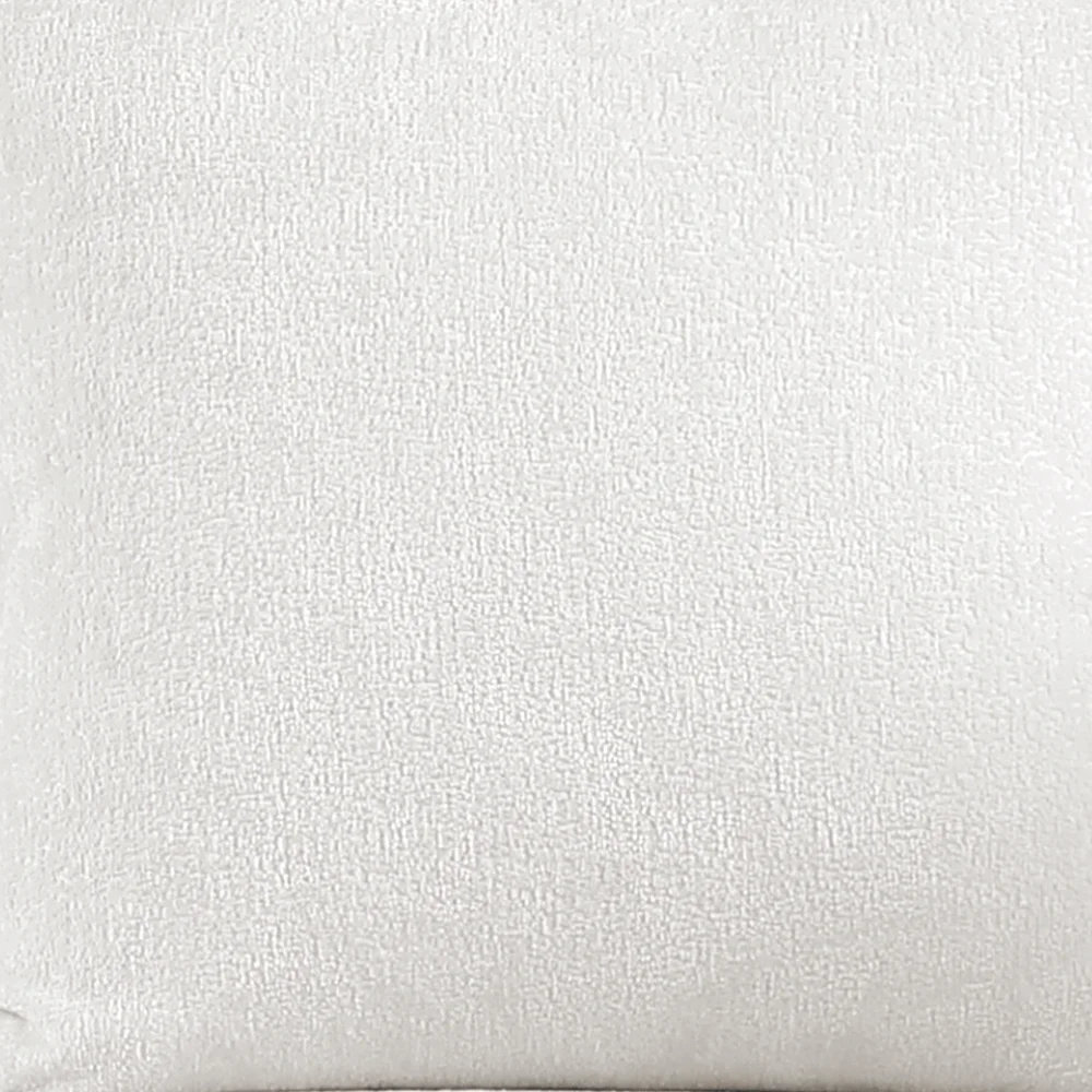 Homfa White Sofa and Couch, 77.2" Modern Chenille Couch with Armrests, Wood Sofa with Pocket and Stainless Steel Legs