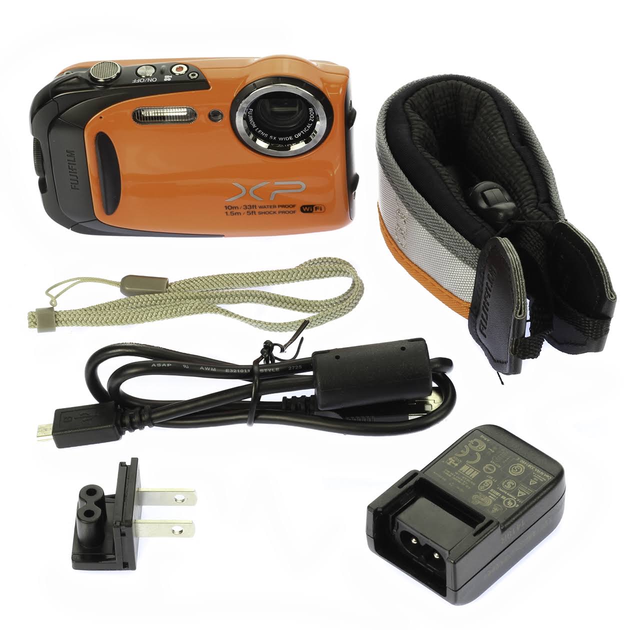 Fujifilm FinePix XP70 16.4 MP Compact Digital Camera - Orange