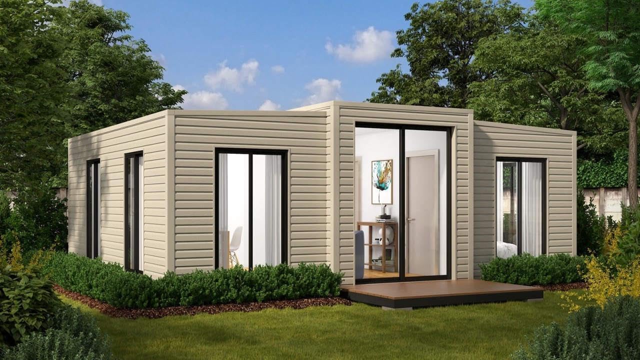 Container Home, Prefabricated Steel Housing, Small Portable Dwelling, for Sale