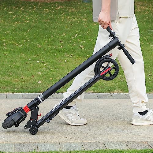 MoNiBloom E-Scooter Electric Kick Scooter w/LED Display and Bluetooth APP, Portable Folding Commuting Scooter for Adults & Teens