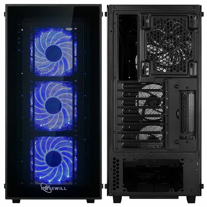 Rosewill Cullinan ATX Mid Tower Gaming Computer Case, Tempered Glass