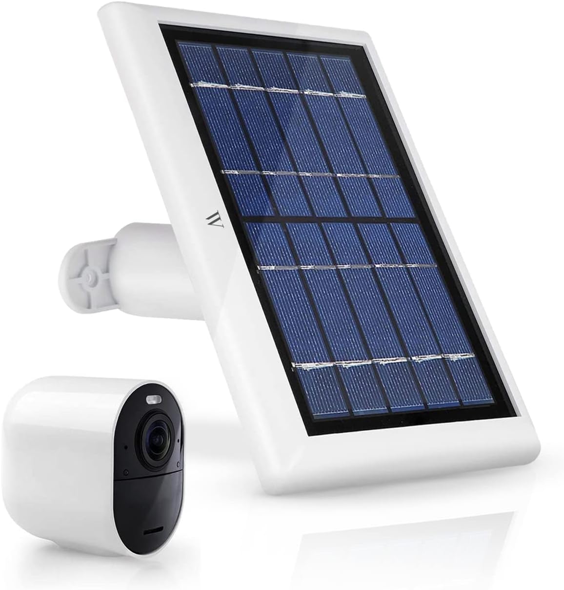 Wasserstein 2W 6V Solar Panel with 13.1ft/4m Cable Compatible with Arlo Ultra/Ultra 2, Arlo Pro 3/Pro 4, & Arlo Floodlight ONLY (1-Pack, White) (NOT Compatible with Arlo Essential Spotlight)