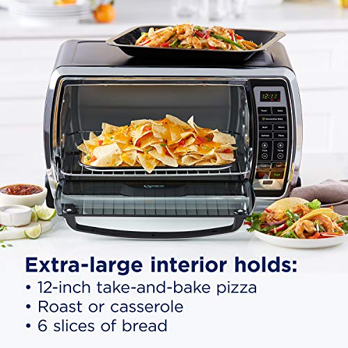 Oster Large Digital Countertop Toaster Oven Tssttvmndg Stainless Steel Dropdown Door Knob countertop oven