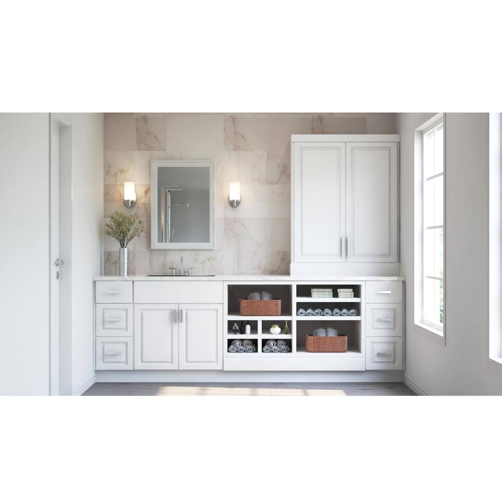 Hampton Bay 9x34.5x24 in. Hampton Base Cabinet in Satin White