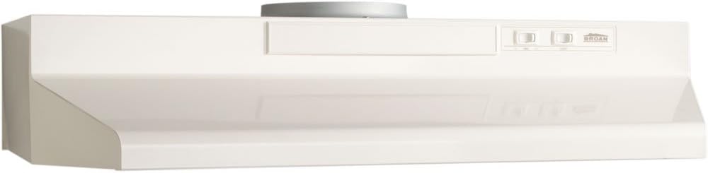 Broan-NuTone F403023 Exhaust Fan for Under Cabinet Two-Speed Four-Way Convertible Range Hood Insert with Light, 30-Inch, Black