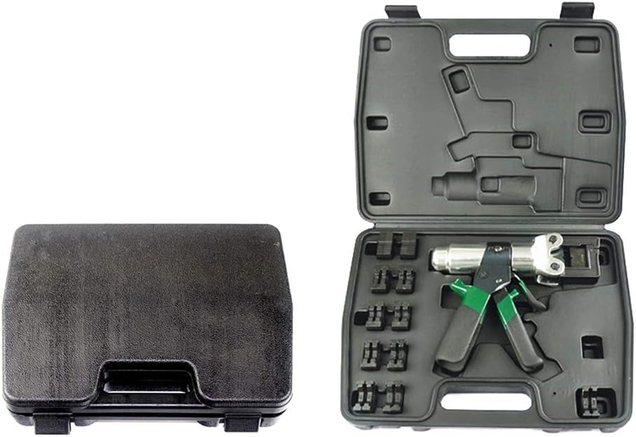 Hydraulic Crimping Tool with 180°Head Rotation, Hydraulic Crimper Cable Crimping Tool, Manual Hydraulic Wire Crimper Pliers