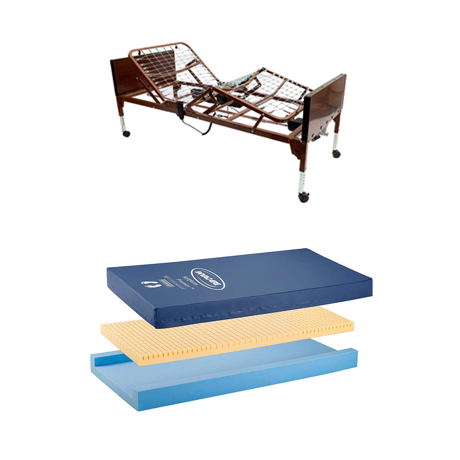 Invacare Value Care Homecare Bed | Full-Electric Hospital Bed for Home Use