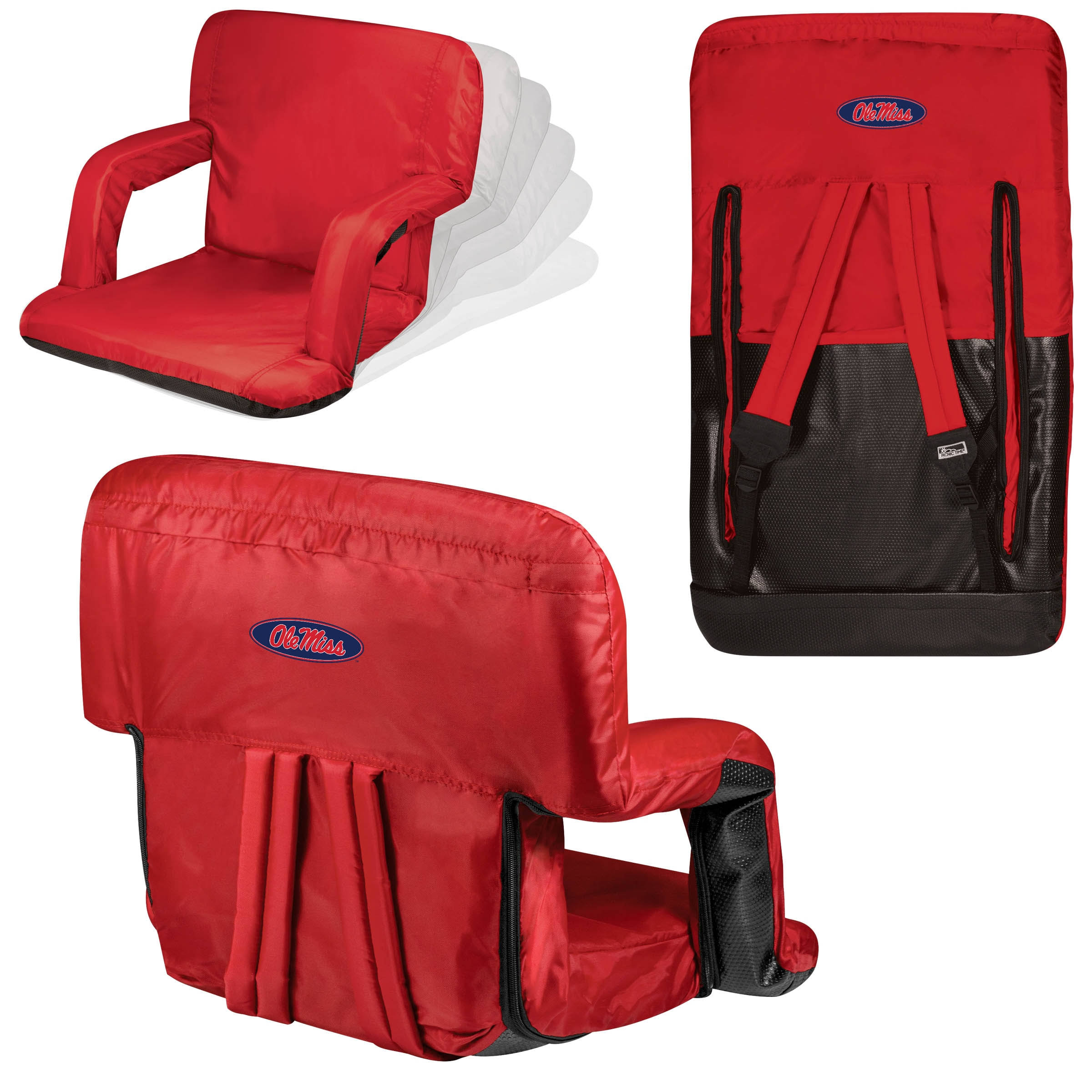 Picnic Time Ole Miss Rebels Ventura Seat - Red
