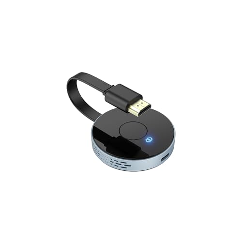 Wireless HDMI Transmitter and Receiver, Plug and Play, Wireless HDMI Extender Kit Support 2.4/5GHz for Streaming Video, Audio and File to Monitor from Laptop/Pc/Tv Box/Projector