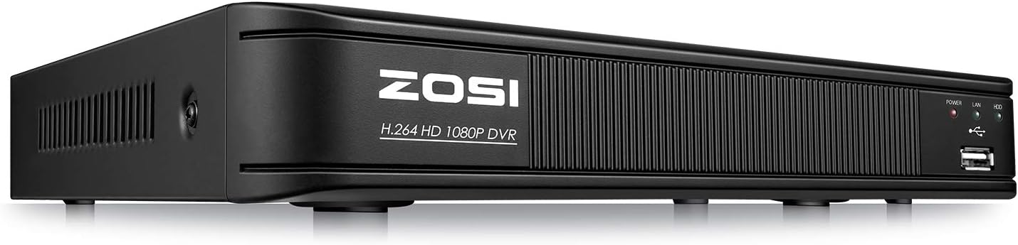 ZOSI H.265+ 5MP Lite CCTV DVR 8 Channel Full 1080p, Remote Access, Motion Detection, Alert Push, Hybrid Capability 4-in-1(Analog/AHD/TVI/CVI) Surveillance DVR for Security Camera (No Hard Drive)