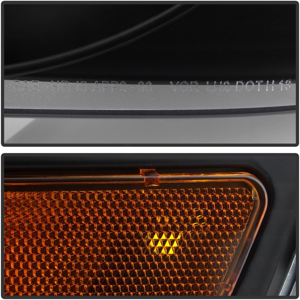 ACANII - For Black 2006-2010 Ford Explorer Headlights Headlamps Replacement Driver+Passenger Side