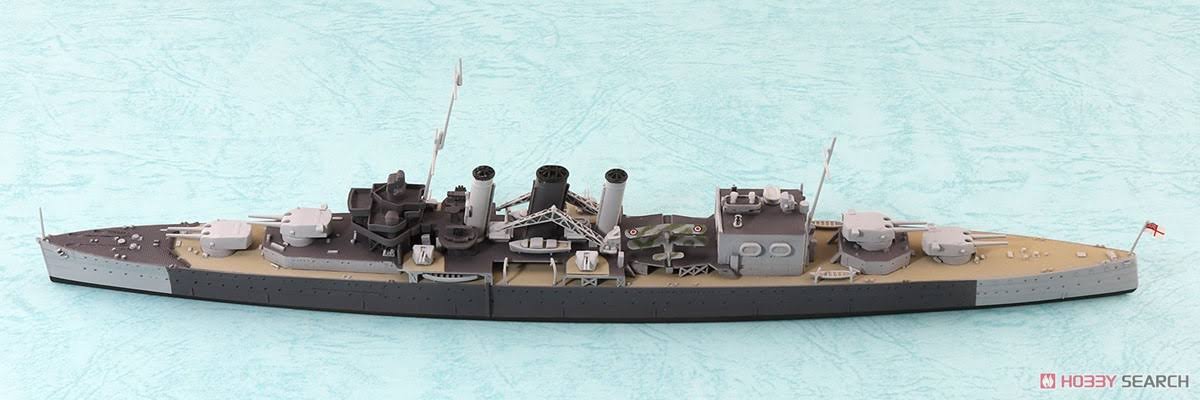 Aoshima Waterline 056745 Royal Navy Heavy Cruiser HMS Cornwall 1/700 Scale Kit - Plaza Japan