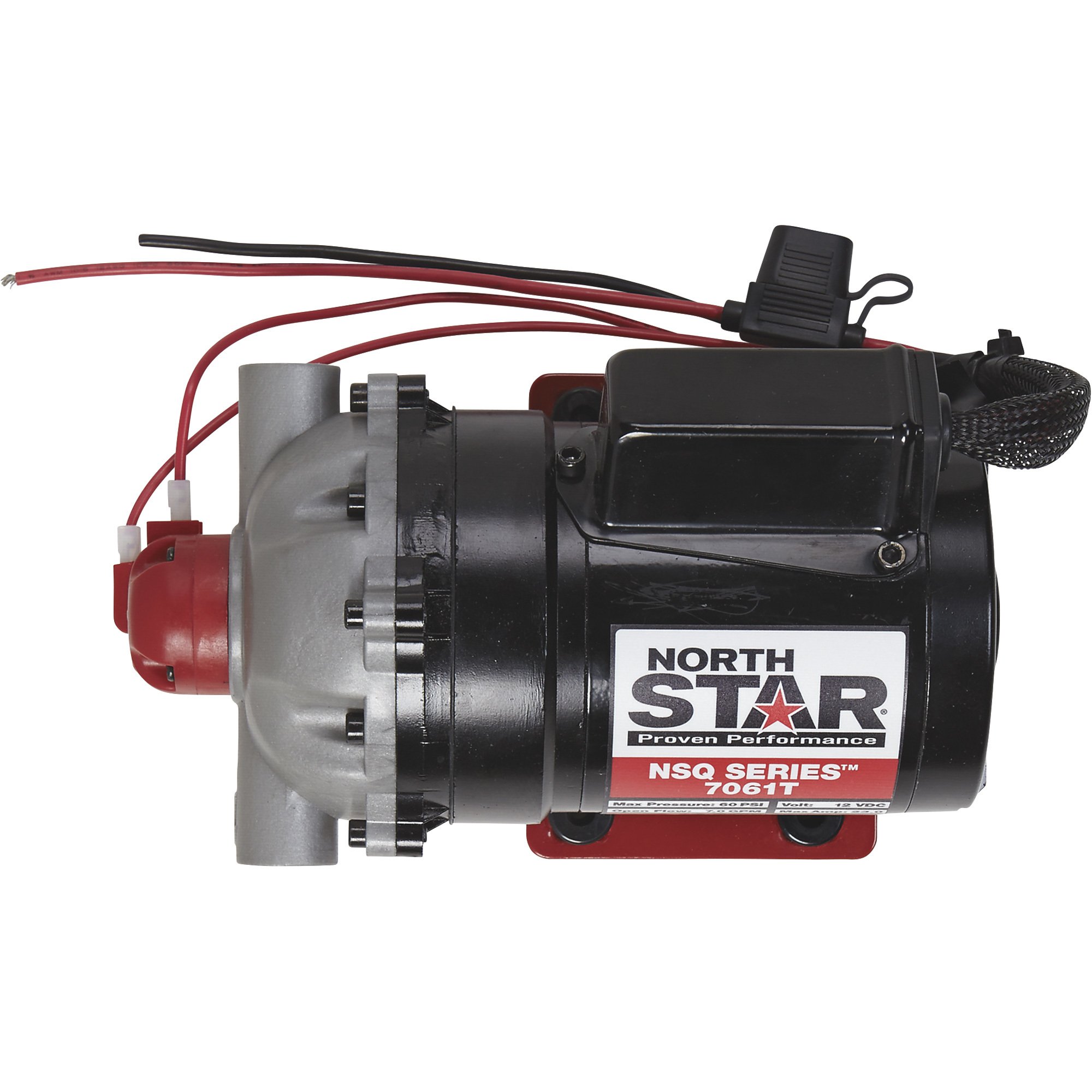NorthStar NSQ Series 12V On-Demand Sprayer Diaphragm Pump - 7 GPM, Turns Off at 60 PSI