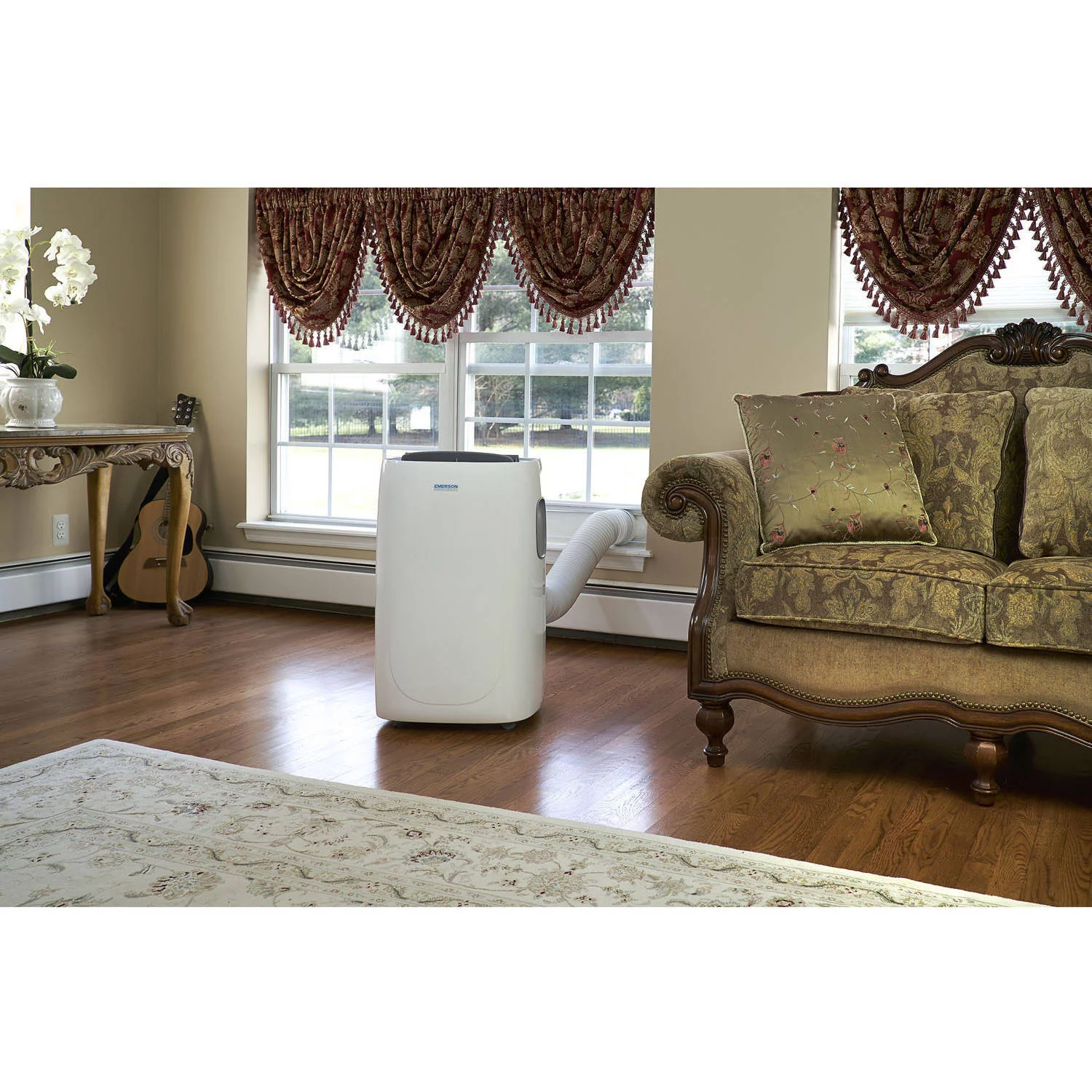 Emerson Quiet Kool 3 in 1 Portable Air Conditioner, Dehumidifier & Fan with Remote Control | for Rooms up to 350 Sq.Ft. | Digital Display | 24H-Timer | White | EAPC6RC1