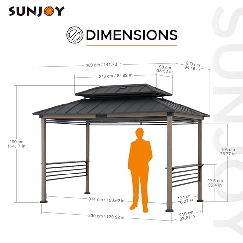 Sunjoy Wooden Grill Gazebo