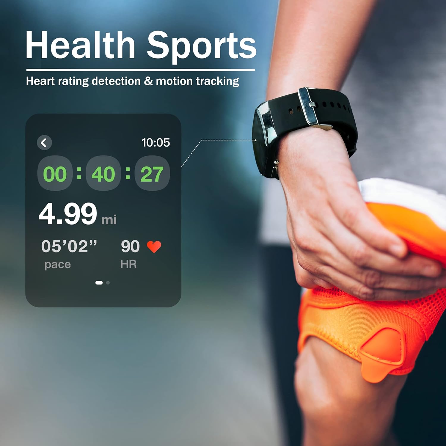 BP Doctor Pro Smartwatch, BP Monitor Watch for Blood Oxygen, HRV, Heart Rate, Sleep and Sports Wrist BP Monitor App for Android iOS (Sliver)