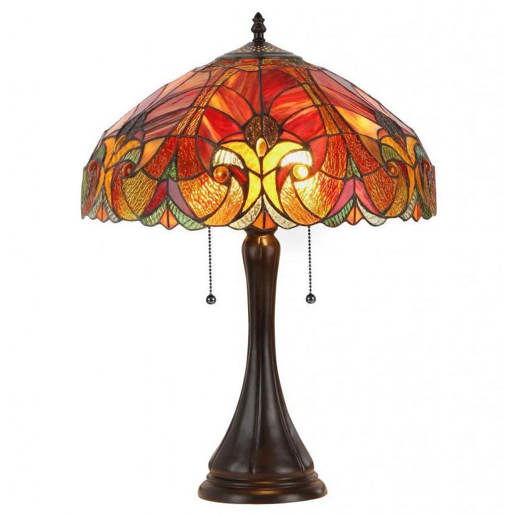 Chloe Lighting Tiffany Style Victorian Design 2-light Table Lamp