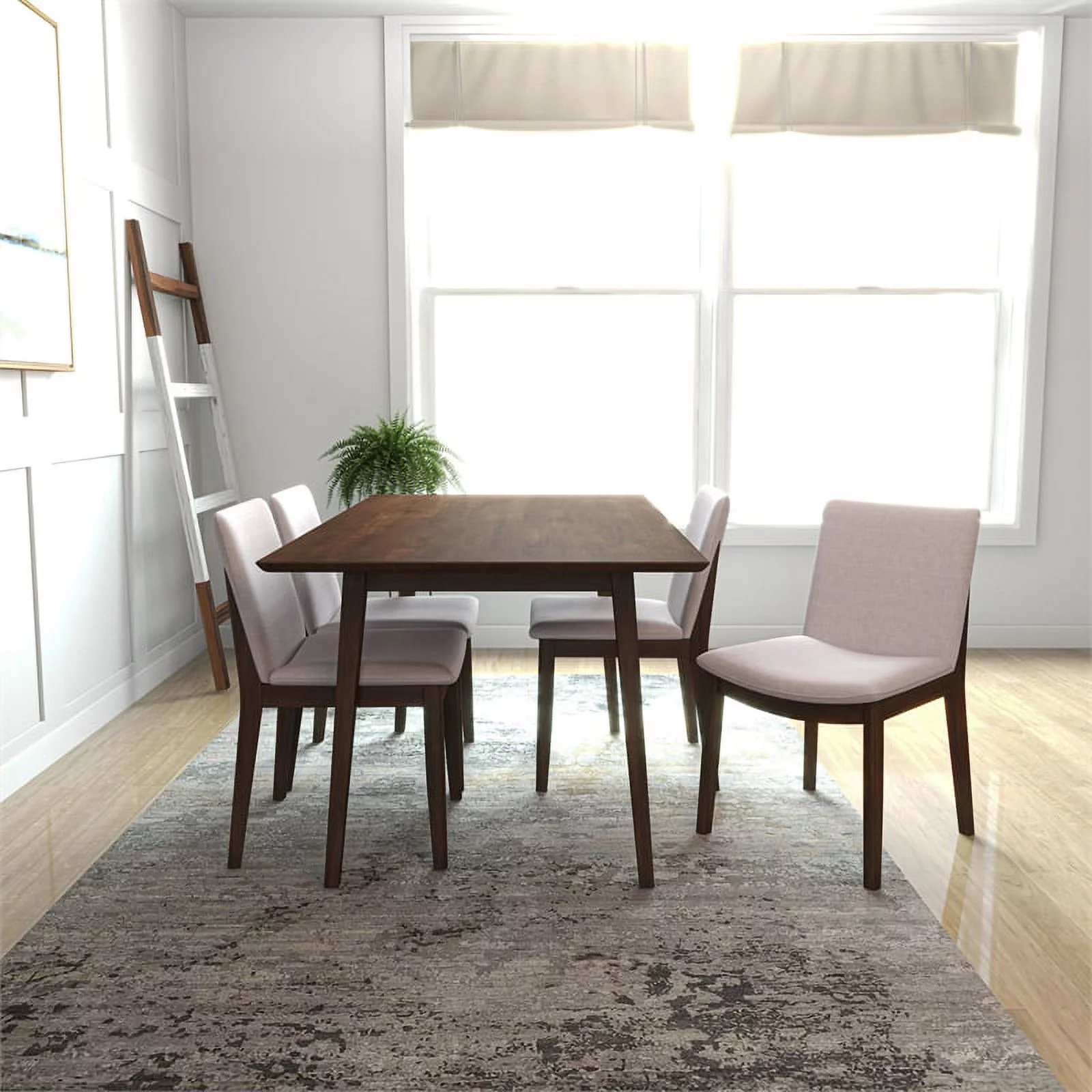 Bridget Mid Century Modern Dining Room Table Set for 4