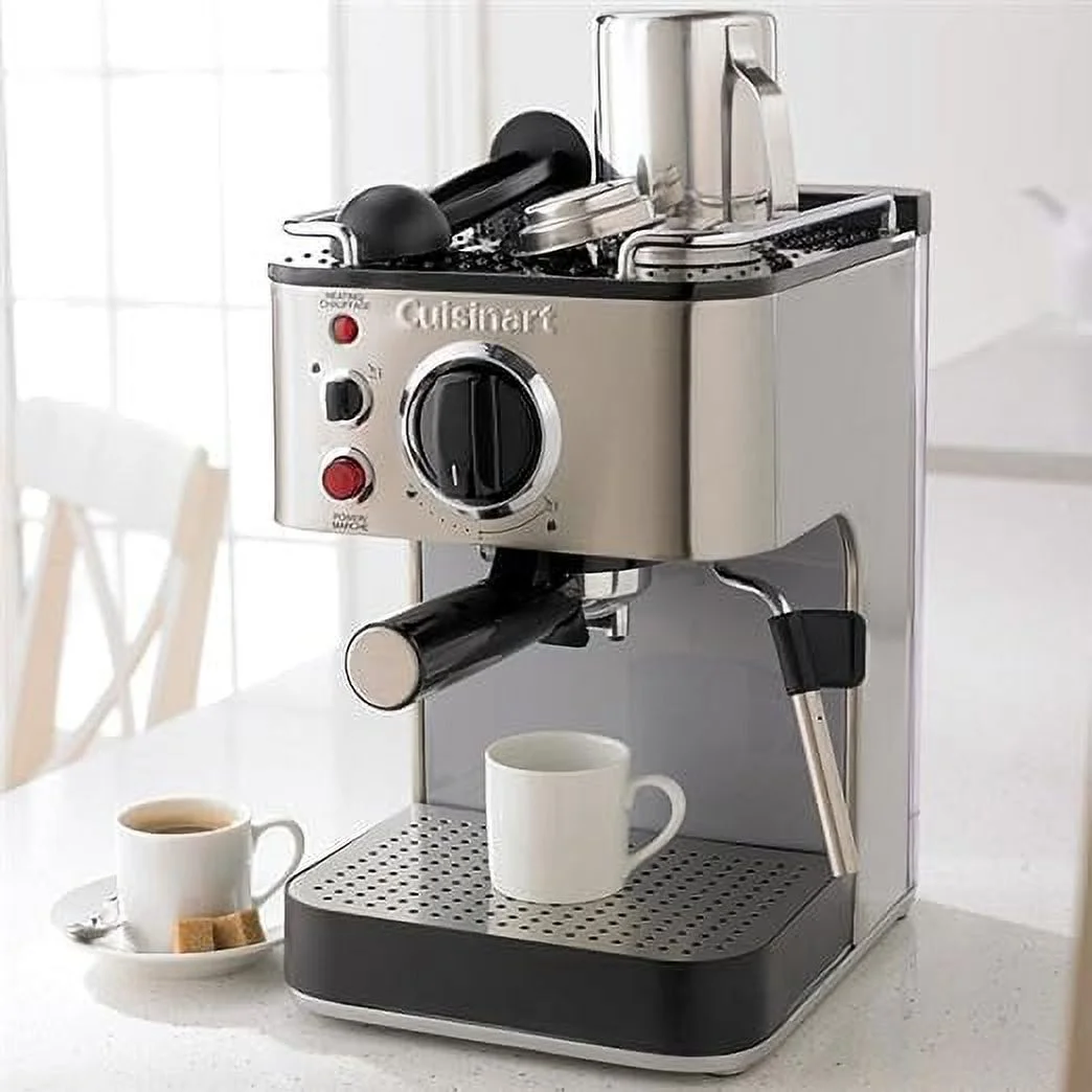 Open Box Cuisinart EM-100NP1 1.66 Quart Espresso Maker Machine - STAINLESS STEEL