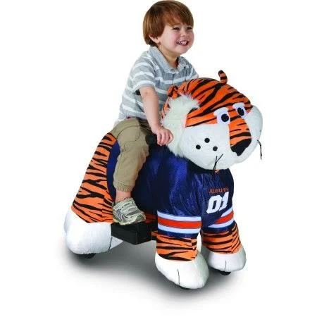 Dynacraft 6 Volt Collegiate Plush Ride-On Toy with Team Bus Included! Pick Your team- Alabama, Arkansas, Auburn, Georgia, LSU