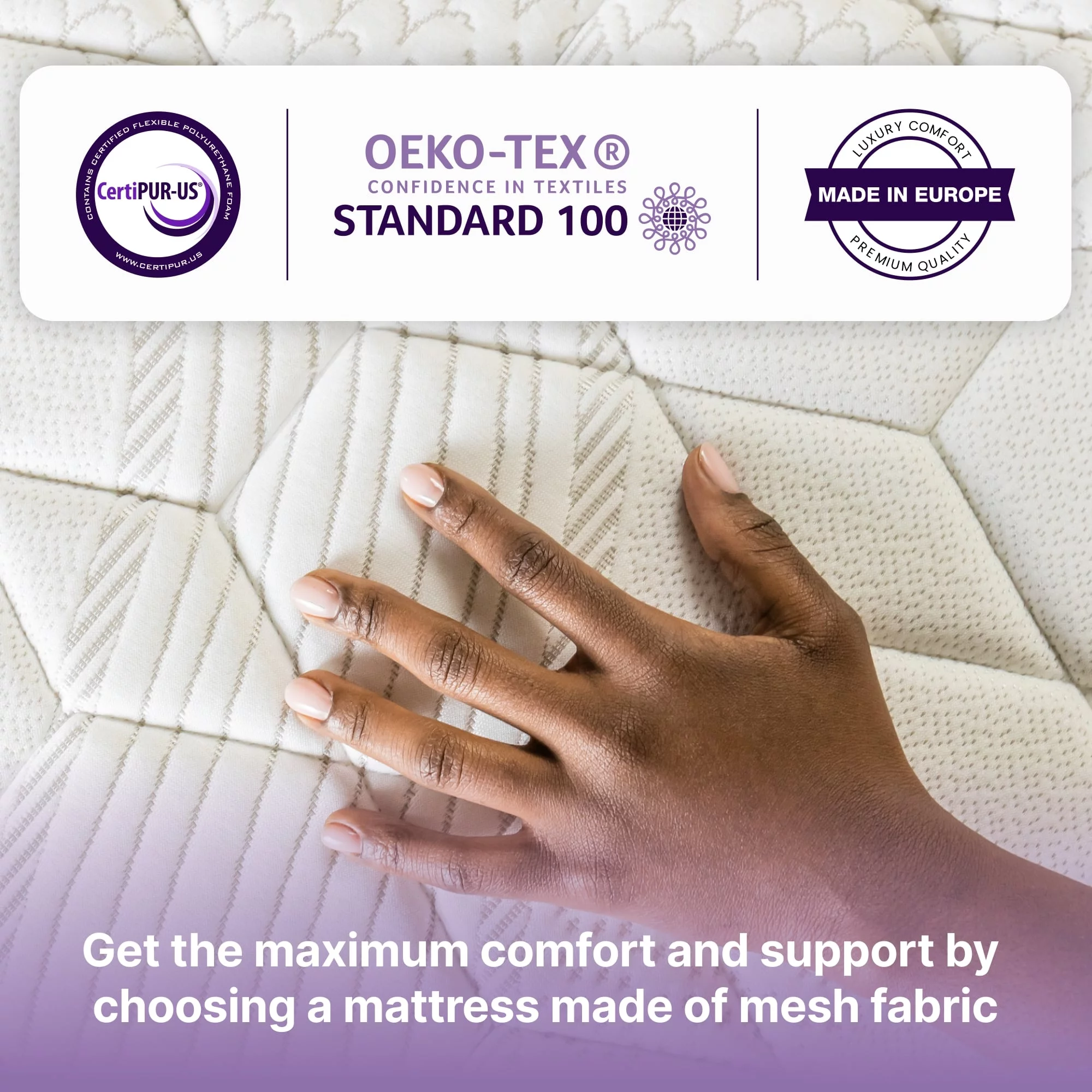 NapQueen Victoria 12" Medium Firm, Hybrid of Cooling Gel Infused Memory Foam and Pocket Spring Mattress, Queen Size