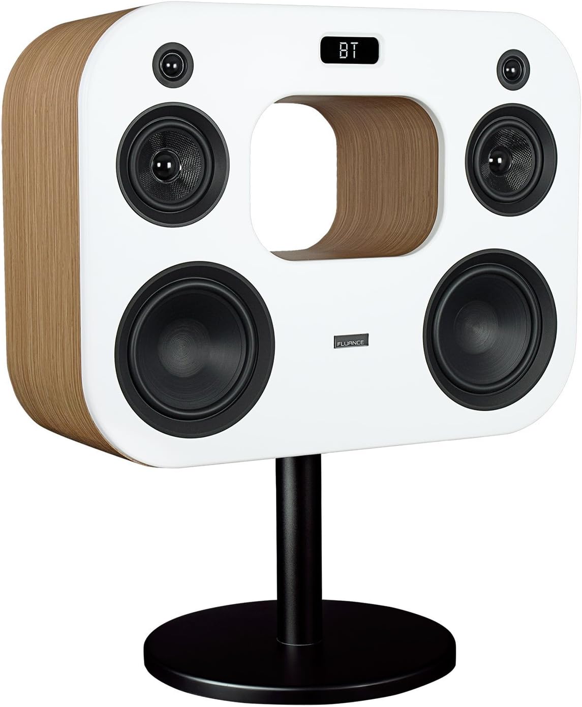 Fluance Fi70 Three-Way Wireless High Fidelity Music System with Powerful Amplifier & Dual 8" Subwoofers (Black Ash)