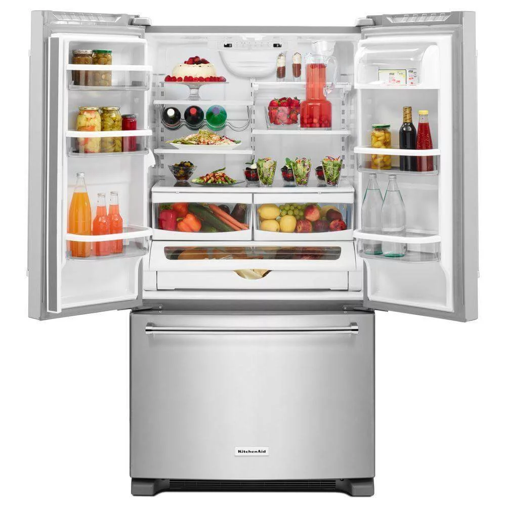 KitchenAid KRFF305ESS 25.2 Cu. Ft. Stainless Steel French Door Refrigerator