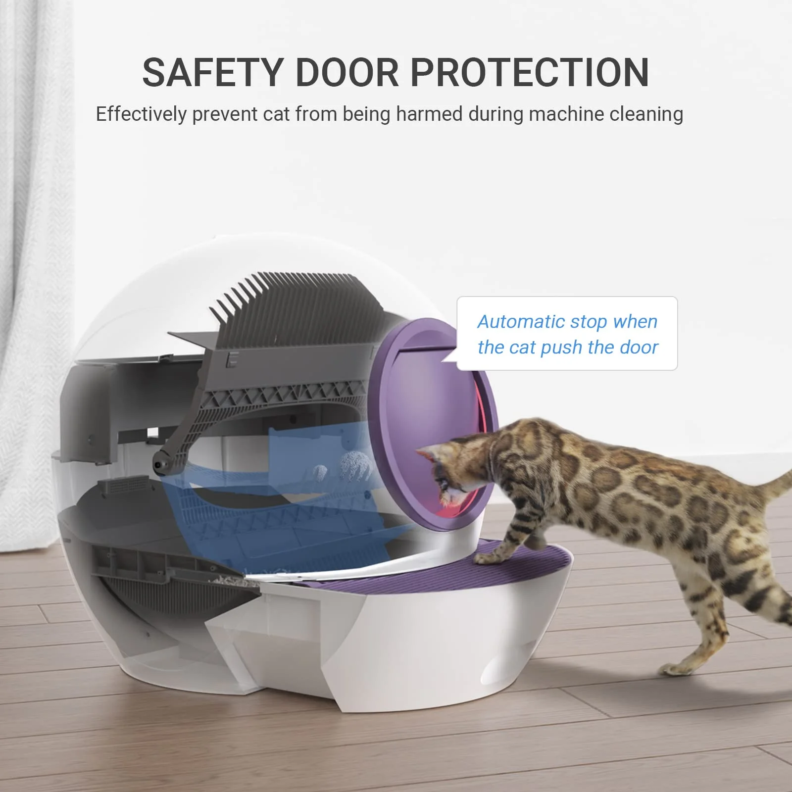 ELS PET Self Cleaning Cat Litter Box Automatic for Multiple Cats, APP Control
