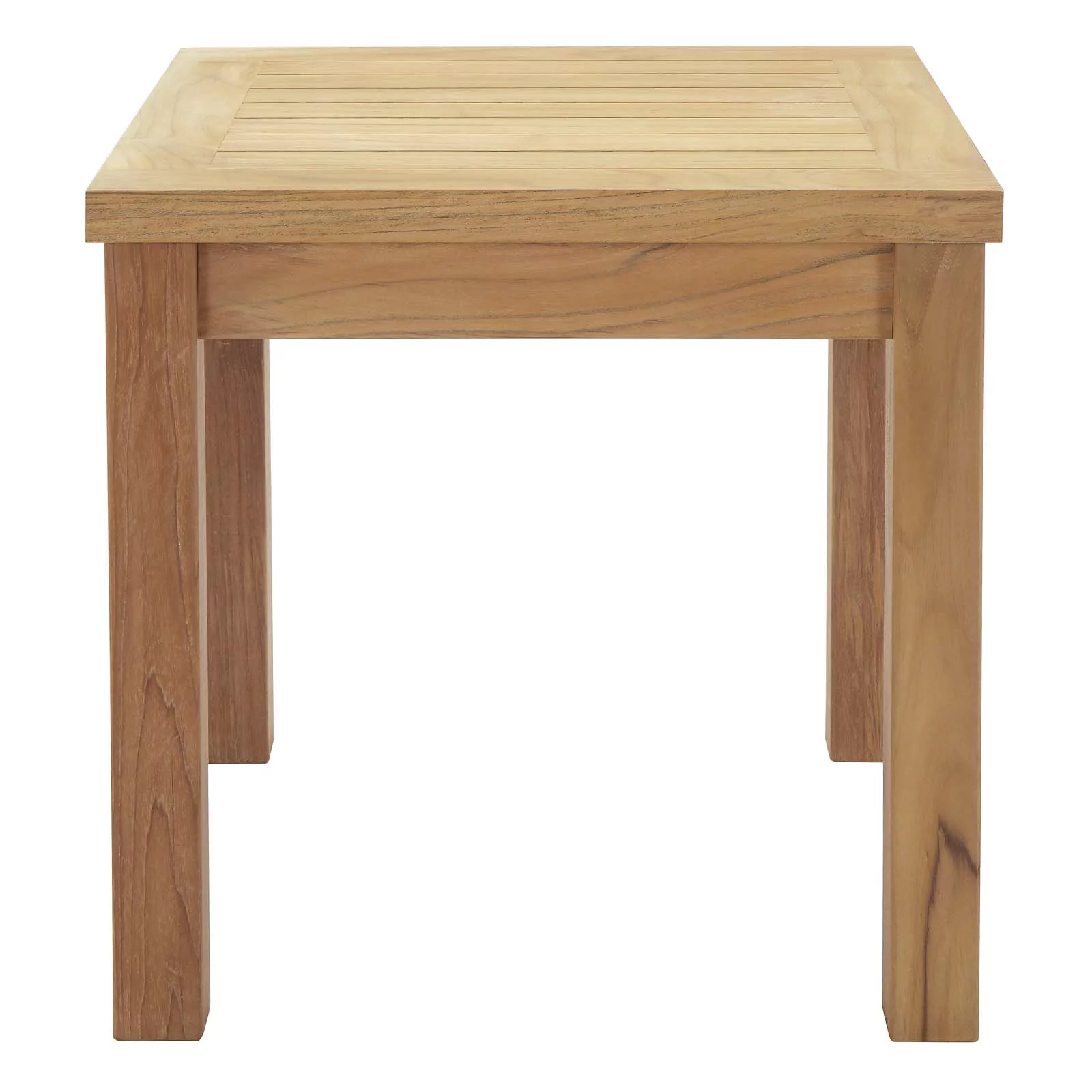 Modway Marina 3 Piece Outdoor Patio Teak Set in Natural Gray