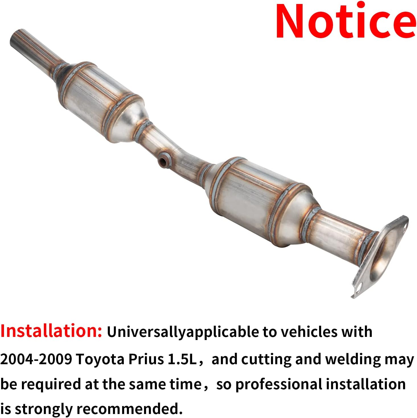 Catalytic Converter Replacement for 2004 2005 2006 2007 2008 2009 Toyota Prius 1.5L Direct-Fit High Flow Series Replaces 16337 (EPA Compliant)