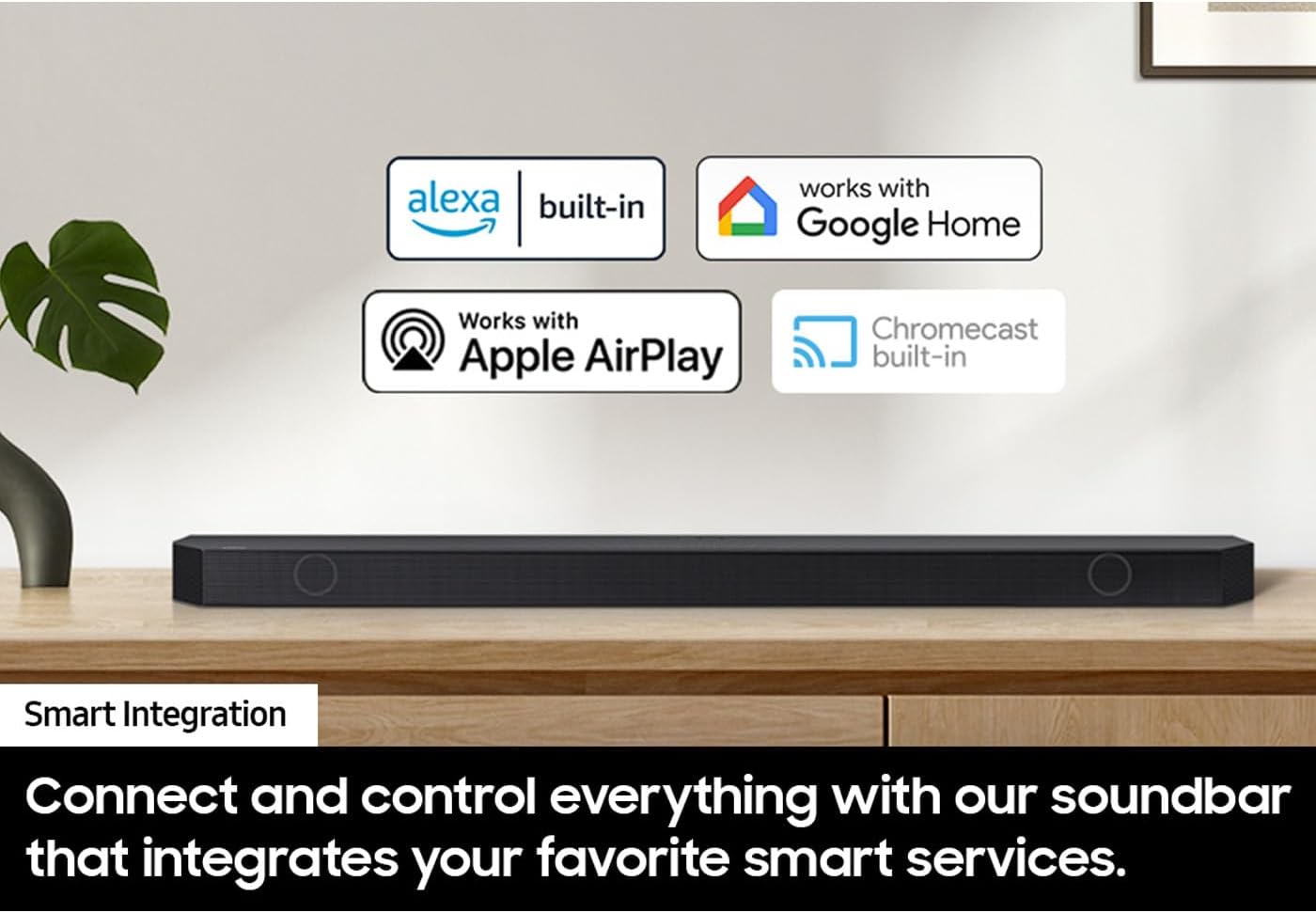 Samsung Q-series 9.1.2 ch. Wireless Dolby ATMOS Soundbar, Q-Symphony, HW-Q910D, (2024) Bundle with CPS 1-Year Enhanced Protection Pack