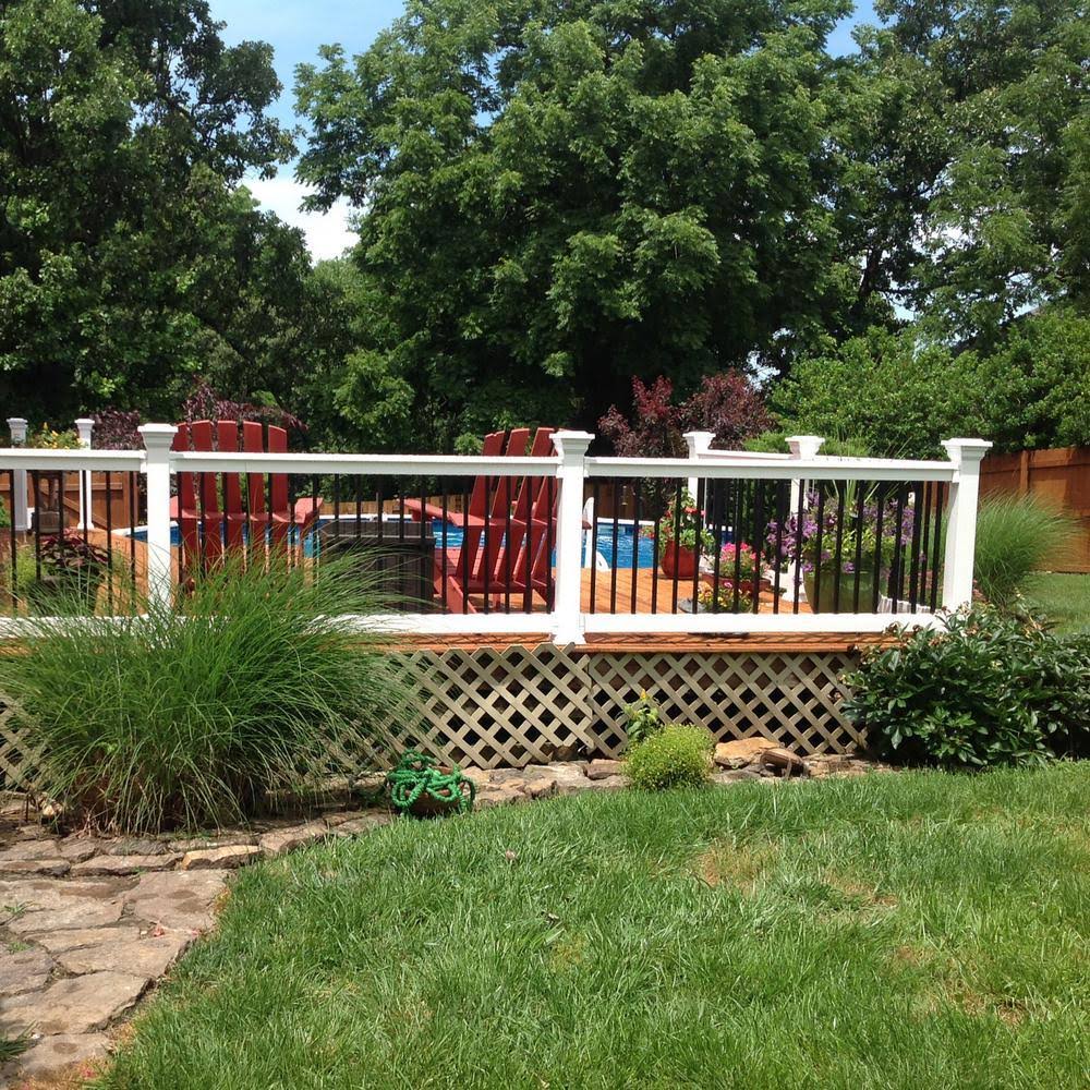 Weatherables Vilano 3 ft. H x 8 ft. W Vinyl White Railing Kit