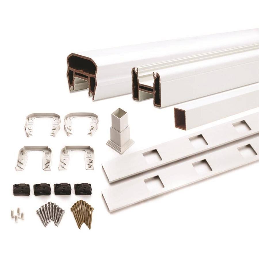 Trex Transcend 91.5 in. Composite Classic White Stair Rail Kit with 17 Balusters 032809