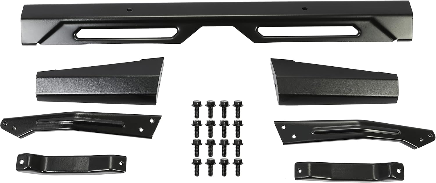 KUAFU Rear Bumper Rear Brushguard Compatible with 2018-2022 Polaris Ranger 1000/Crew 1000 /Crew XP 1000/XP 1000 Black Replacement for 2882529