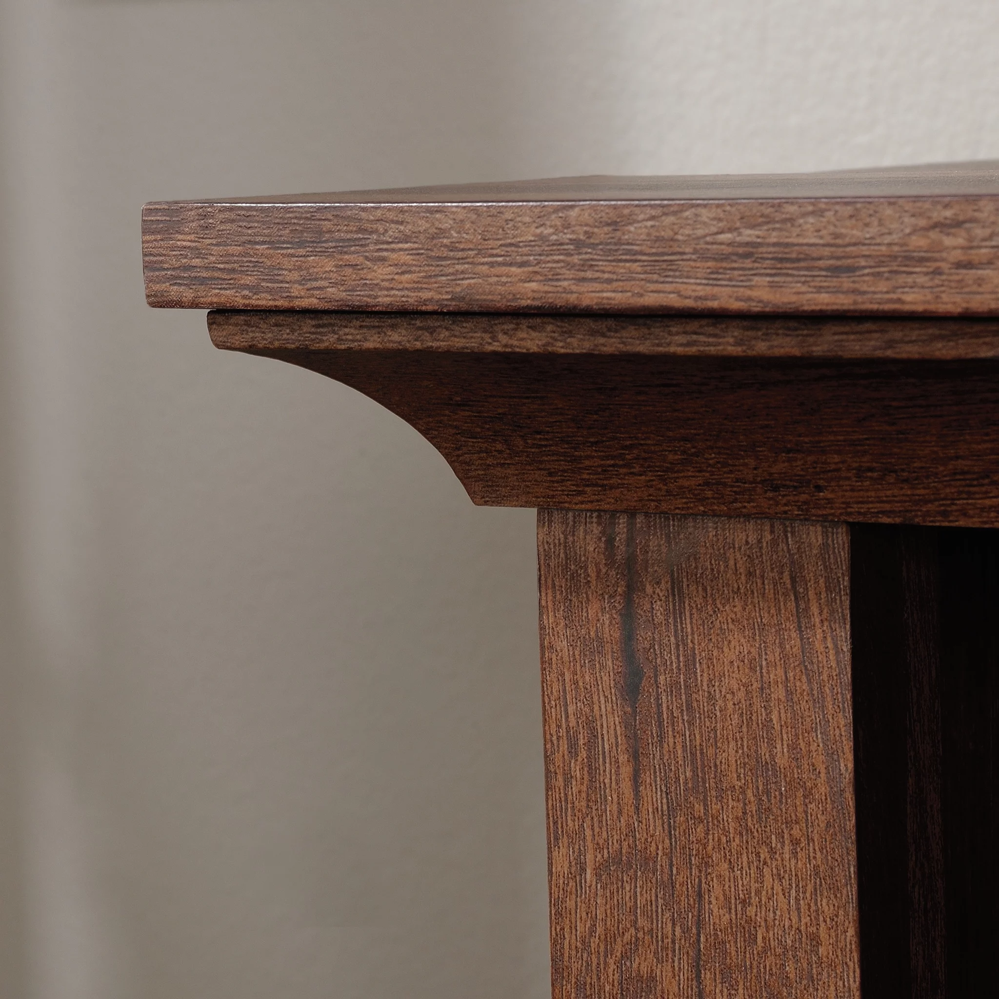 Sauder Rustic Fireplace TV Stand for TVs up to 50", Vintage Oak Finish